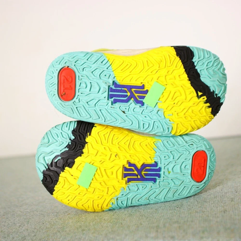 Nike Kyrie 7 Yellow Strike World People Toddler Sneakers Shoes CT4980-700 Sz 5c